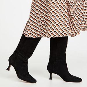 Sam Edelman Black Suede Lillia Knee-High Boots